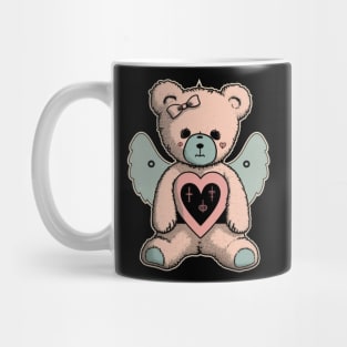 Gothic Sad Bear Creepy Spooky Kawaii Bear Mug